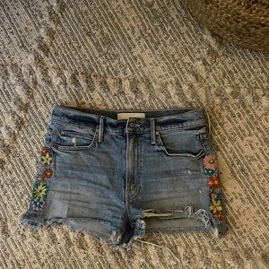 Mother denim shorts